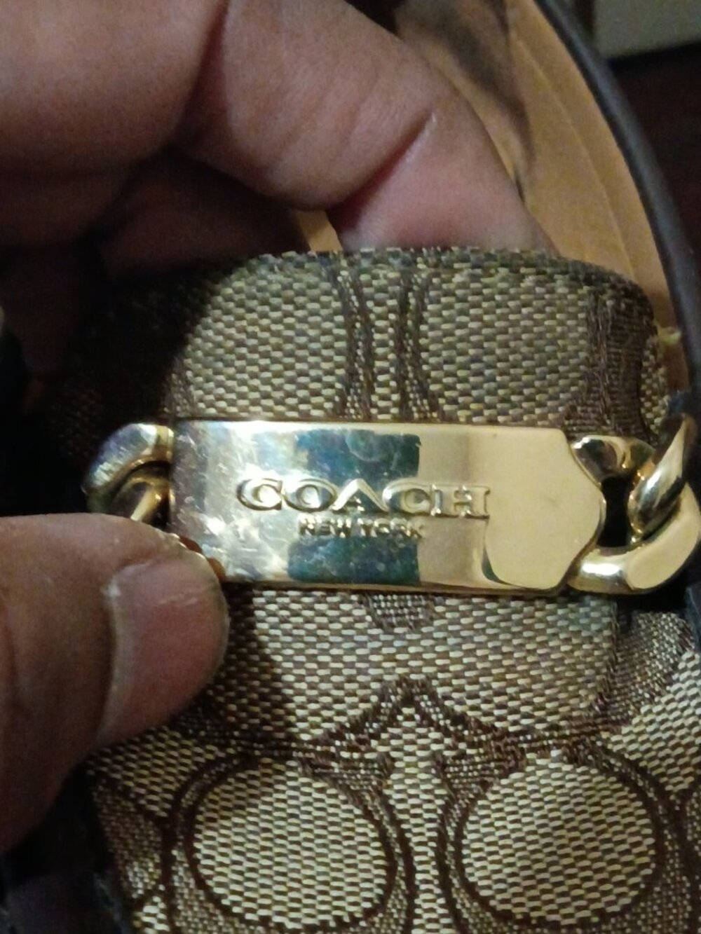 Coach Women's Olive A01918 Brown Monogram Print Slip-On Loafer Flats Size 7.5B - Picture 9 of 12